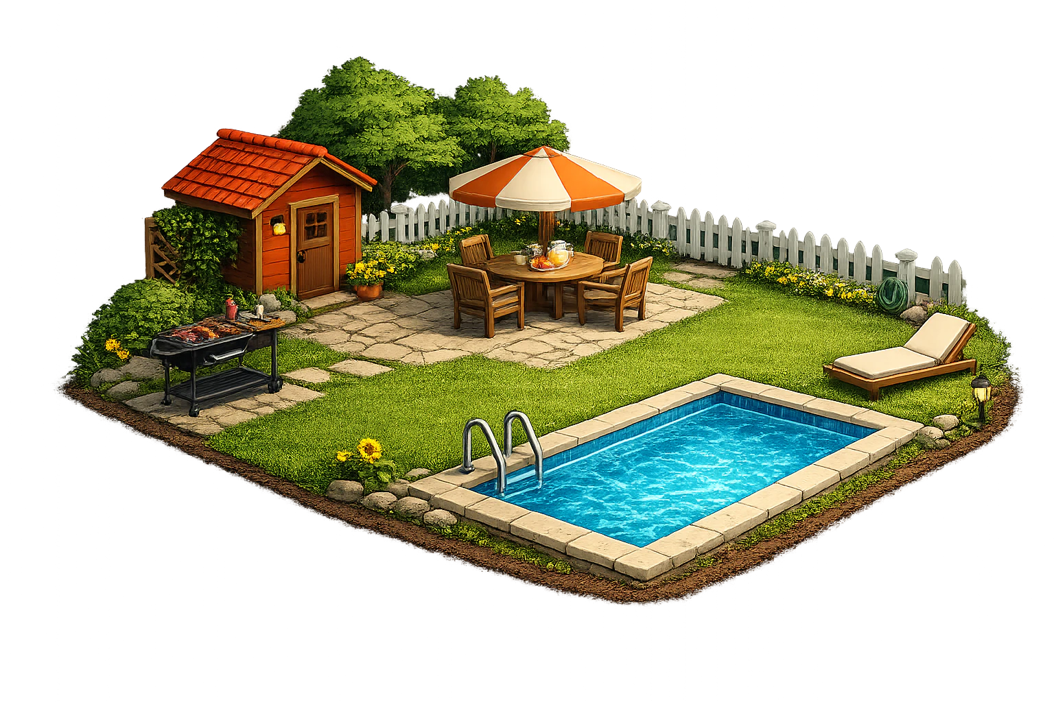Backyard Space Planning measurement icon