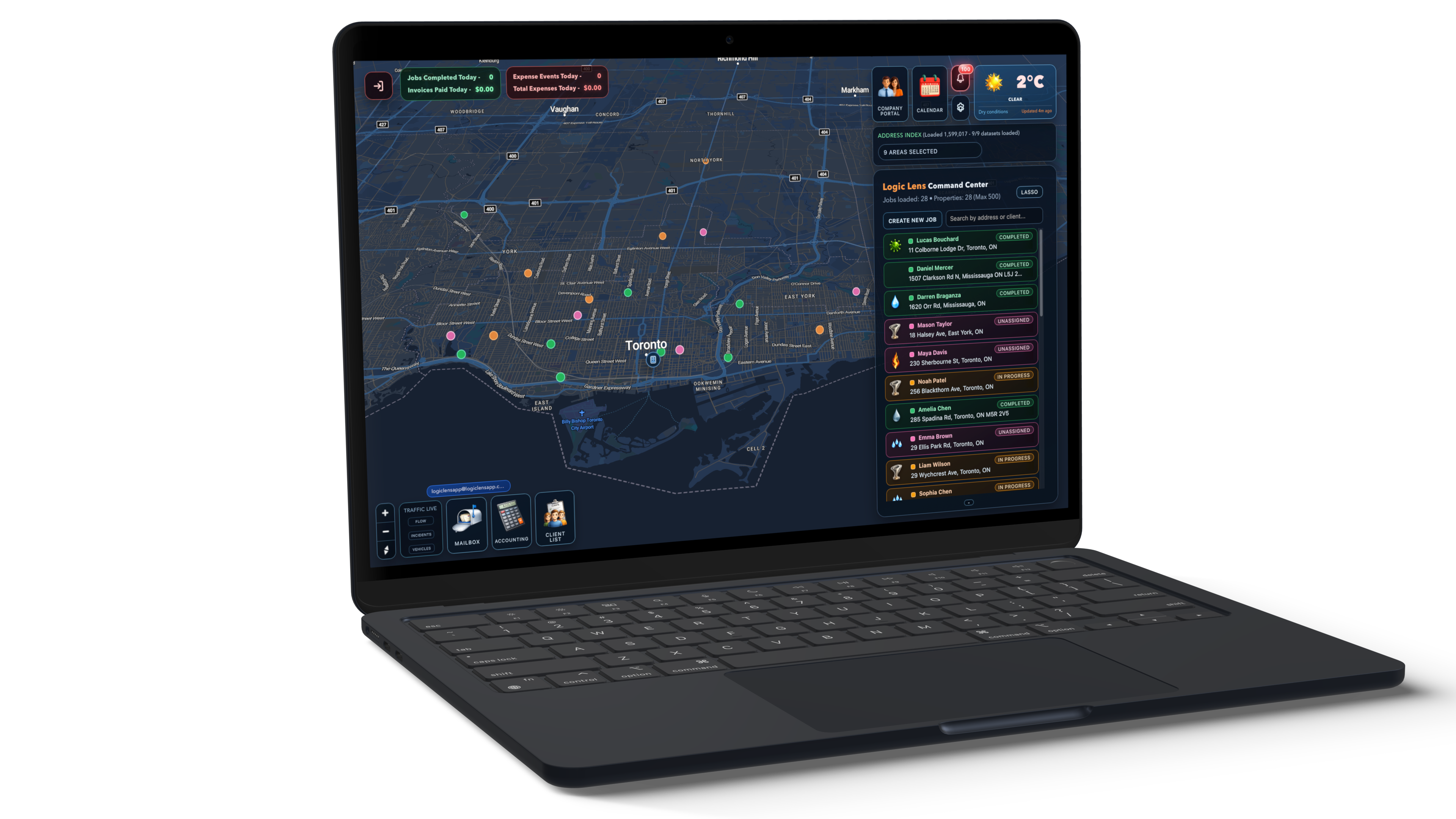 Logic Lens web dashboard