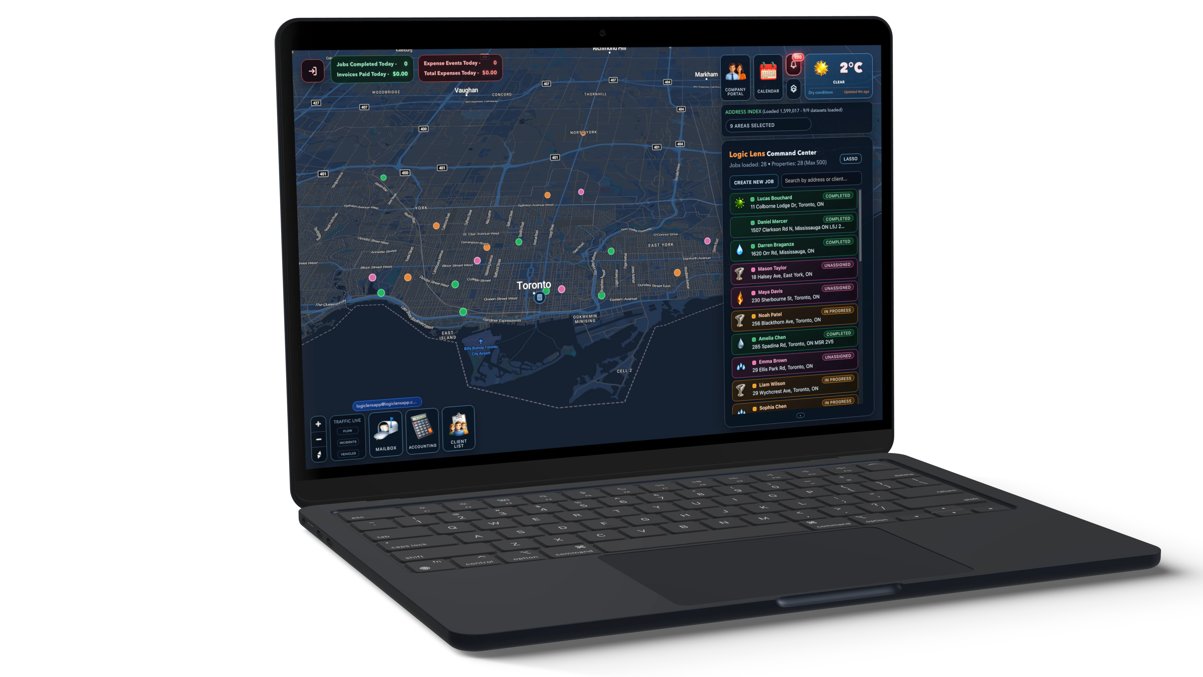 Logic Lens web dashboard
