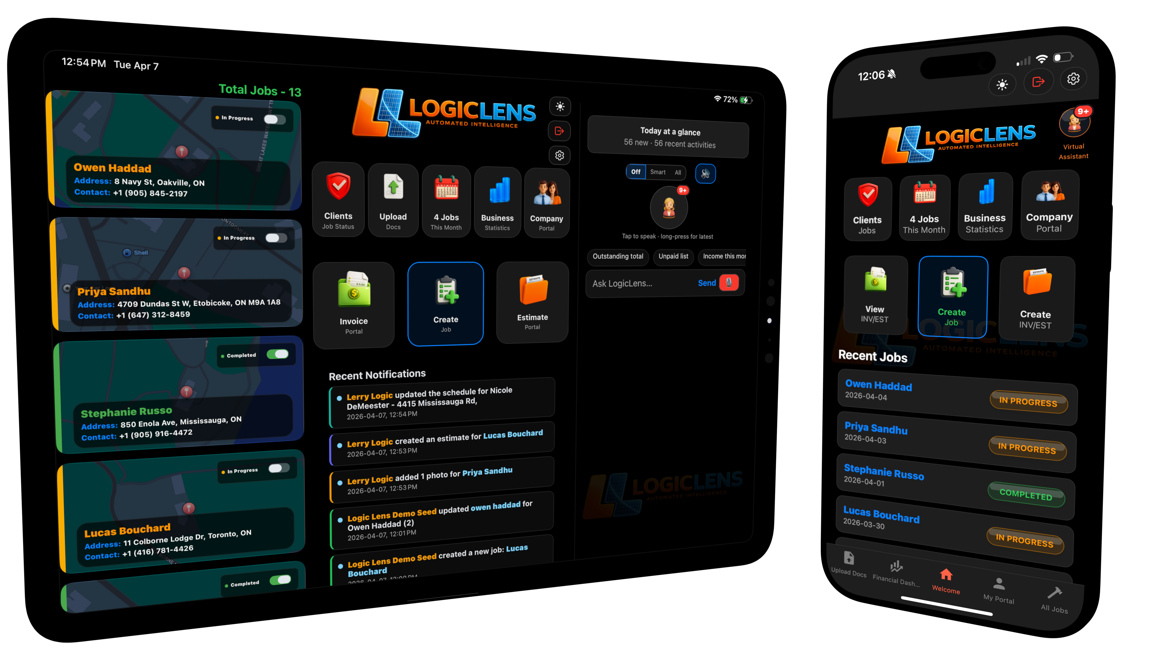 Logic Lens iPad and iPhone application preview